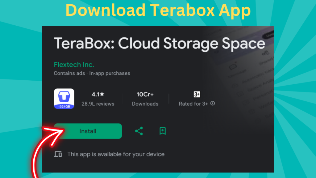 Terabox App Installation